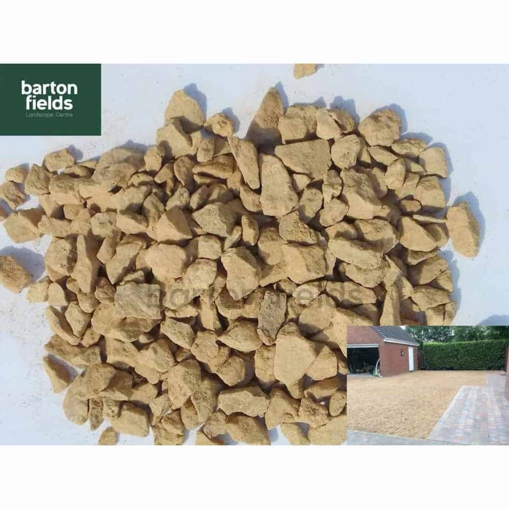 Bulk Bag Derby Buff 14mm Decorative Stone Chippings.